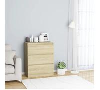 vidaXL Buffet Chêne sonoma 60x35x76 cm Bois d'ingénierie