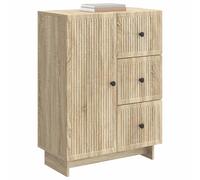 vidaXL Buffet Chêne Sonoma 66 x 34,5 x 90 cm Bois d'ingénierie, Buffet rectangulaire Vintage, Rangement élégant, Design Gain de Place, Meuble Pratique pour la Salle à Manger