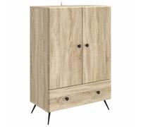 vidaXL Buffet Chêne Sonoma 66 x 34,5 x 95 cm Bois d'ingénierie, Meuble de Salon élégant, Buffet Multifonction, Rangement Moderne, pièce de Design Chic