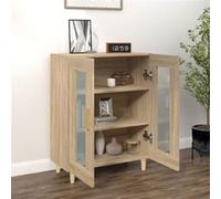 vidaXL Buffet chêne sonoma 69,5x34x90 cm bois d'ingénierie Marron G
