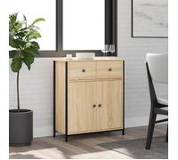 vidaXL Buffet 70x30x80 cm – Chêne Sonoma, bois d'ingénierie, avec porte