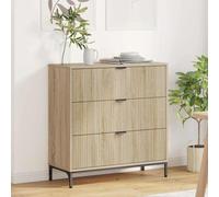 Vidaxl Buffet Chêne Sonoma 79,5 X 33 X 82 Cm Bois D'ingénierie