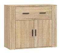 vidaXL Buffet Chêne sonoma 80x33x70 cm Bois d'ingénierie Marron