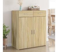 Vidaxl Buffet Chêne Sonoma 80x42,5x93 Cm Bois D'ingénierie Multicolore