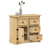 vidaXL Buffet Corona 80x40x75 cm bois massif de pin, armoire de rangement, meuble de rangement de cuisine, meuble de 4005679