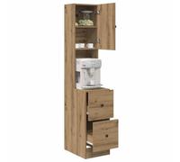 vidaXL Buffet de Cuisine avec tiroir Chêne Artisanal 32 x 50 x 180 cm, Rangement spacieux, Buffet rectangulaire Moderne, Organisateur Chic pour la Salle à Manger, Meuble Efficace