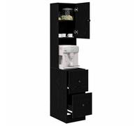 vidaXL Buffet de Cuisine avec tiroir Chêne Noir 32 x 50 x 180 cm