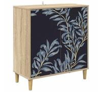 vidaXL Buffet DOKKUM Sonoma 69 x 33 x 75 cm Bois d'ingénierie, Buffet rectangulaire Moderne, Grand Espace de Rangement pour Salon et Salle à Manger, Meuble Tendance pour la Maison