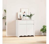 vidaXL Buffet Drammen Blanc 79 x 43 x 75.5 cm Bois de pin massif 42003041