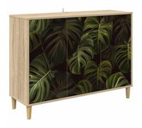 vidaXL Buffet ELBURG Sonoma 102 x 33 x 75 cm Bois d'ingénierie, Buffet rectangulaire Moderne, Meuble de Rangement Tendance pour Salon et Salle à Manger, Solution Pratique pour la Maison