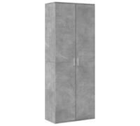 Buffet haut gris béton 70x35x180 cm bois d ingénierie Gris béton G
