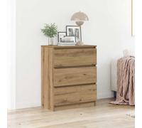 vidaXL Buffet en chêne massif 60 x 35 x 76 cm bois d'ingénierie