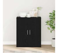 vidaXL Buffet en chêne noir 60x31x70 cm bois d'ingénierie