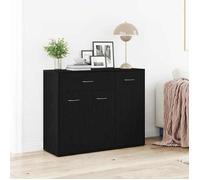 vidaXL Buffet en chêne noir 88x30x70 cm bois d'ingénierie 862445