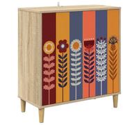 vidaXL Buffet Essen Sonoma 69 x 33 x 75 cm Bois d'ingénierie, Buffet rectangulaire Moderne, Grand Espace de Rangement pour Salon et Salle à Manger, Meuble Tendance pour la Maison