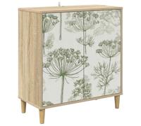 vidaXL Buffet Gotha Sonoma 69 x 33 x 75 cm Bois d'ingénierie, Buffet rectangulaire Moderne, Grand Espace de Rangement pour Salon et Salle à Manger, Meuble Tendance pour la Maison
