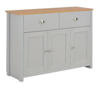 vidaXL Buffet Gris 112x35x81 cm 283743