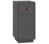 vidaXL Buffet Gris 34x40x75 cm Bois massif de pin