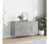 vidaXL Buffet gris béton 100x36x60 cm bois d'ingénierie828160 Gris G