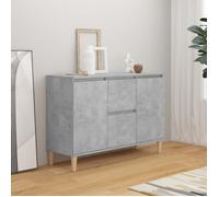 vidaXL Buffet gris béton 101x35x70 cm bois d'ingénierie 806107