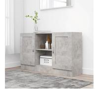 vidaXL Buffet Gris béton 120x30,5x70 cm Bois d'ingénierie 802781