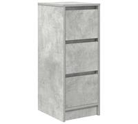 vidaXL Buffet 861637 – gris béton – 29,5x34x76 cm – bois d'ingénierie