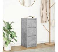 vidaXL Buffet gris béton 29,5x34x76 cm bois d'ingénierie