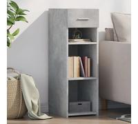 vidaXL Buffet gris béton 30x42,5x93 cm