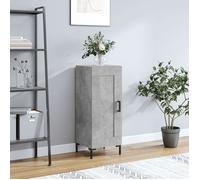 vidaXL Buffet 830448 Gris béton en bois d'ingénierie 34,5x34x90 cm