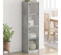 vidaXL Buffet gris béton 35x37x142 cm