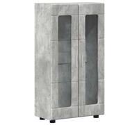 vidaXL Buffet Gris béton 55,5 x 29 x 100 cm Bois d'ingénierie