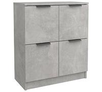vidaXL Buffet Gris béton 60x30x70 cm Bois d'ingénierie