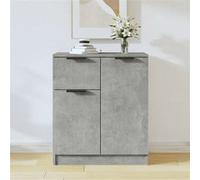 vidaXL Buffet Gris béton 60x30x70 cm Bois d'ingénierie Gris G