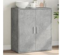 vidaXL Buffet Gris béton 60x31x70 cm Bois d'ingénierie, Armoire de Rangement, Meuble d'entrée, Meuble d'appoint, Meuble de Rangement de Cuisine