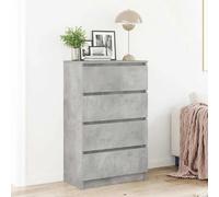 vidaXL Buffet Gris béton 60x35x98,5 cm