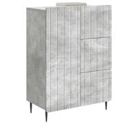 vidaXL Buffet Gris béton 66 x 34,5 x 91,5 cm Bois d'ingénierie