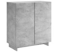 vidaXL Buffet Gris béton 67 x 34,5 x 75 cm Bois d'ingénierie