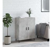 vidaXL Buffet gris béton 69,5x34x90 cm bois d'ingénierie