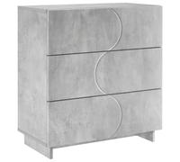 vidaXL Buffet Gris béton 70 x 38 x 75 cm Bois d'ingénierie