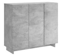 vidaXL Buffet Gris béton 85,5 x 31 x 75 cm Bois d'ingénierie