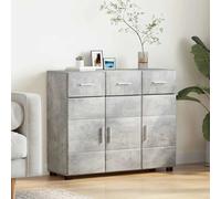 vidaXL Buffet Gris béton 88,5 x 30,5 x 73 cm Bois d'ingénierie