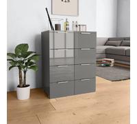 VidaXL Buffet Gris Brillant
