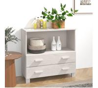 vidaXL Buffet - HAMAR Blanc - 85x35x80 cm