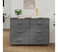 VIDAXL Buffet HAMAR - Gris foncé