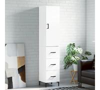 VIDAXL Buffet haut 180 cm Blanc