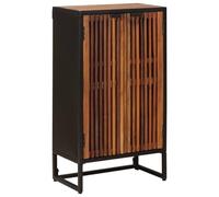 vidaXL Buffet haut 53 x 30 x 95 cm, armoire moderne, faite à la main, organisateur rectangulaire pour salon, en bois de manguier polyvalent