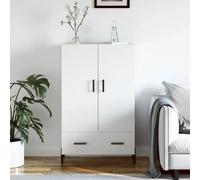 vidaXL Buffet Haut 69,5x31x115 cm - Blanc