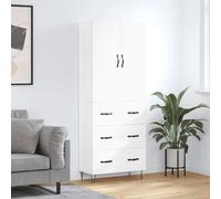 vidaXL Buffet haut 69,5x34x180 cm Blanc