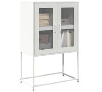 vidaXL Buffet haut - Acier blanc