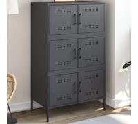 VIDAXL Buffet haut Anthracite